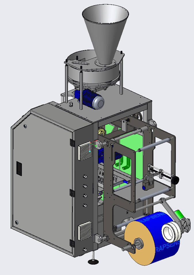 带加料器的 VFFS 机器设计